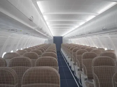  Airbus A320 Economy Class Interior 