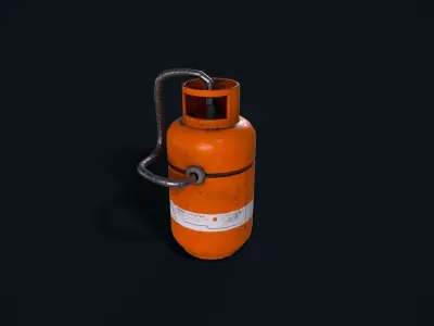 Sci Fi Gas Canister Low-poly 3D model