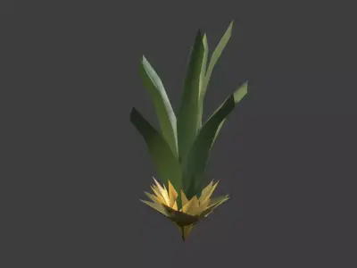 Simple Low-Poly Plant Low-poly 3D model