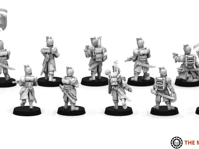 Primus Scion - Command Squad 3D print model