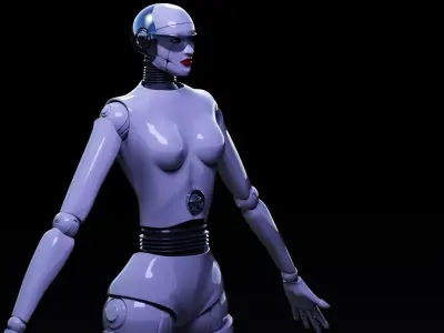 ROBOT 3 female 3D model