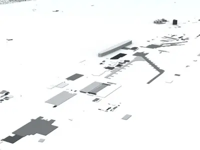 Frankfurt Streets and Buildings 3D model