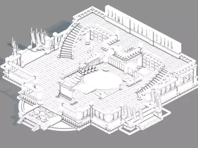Gang Interior - Advanced Quartermaster Depot 3D model