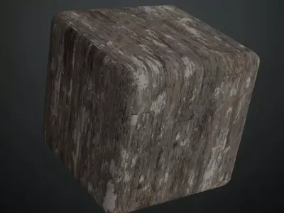 Dark Varnished Vertical Timber Slats PBR Seamless Texture