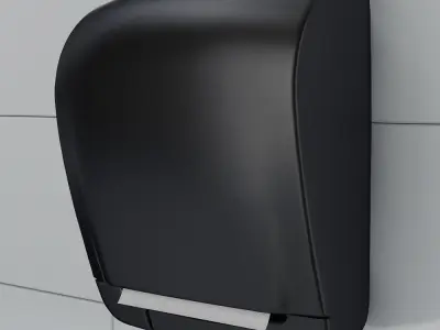 Bathroom accessories set 72 black  3D model