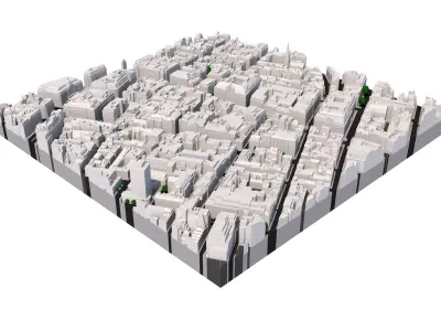 London city tile Level 2 block TQ2981 South West 3D model