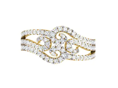 Women Ring  Render 3dm STL OBJ FBX Details 3D print model 86