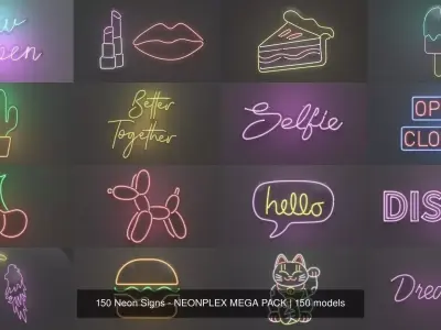 150 Neon Signs - NEONPLEX MEGA PACK