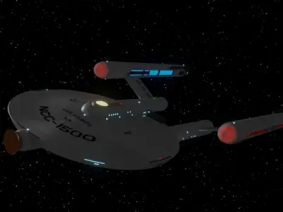 Atlantis Class Light Cruiser 3D model