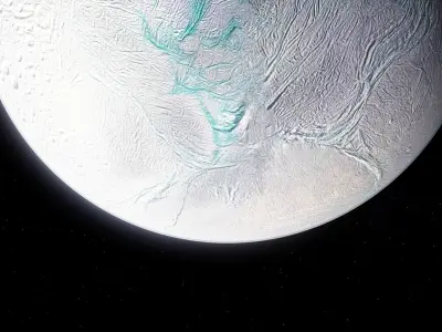 Photorealistic Enceladus Moon 16k Textures 3D model