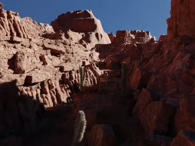 Canyons Scene 3D model