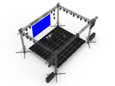 Concert Stage 3D model