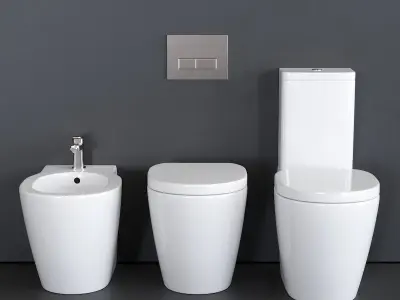 Ideal Standard Connect WC Low-poly 3D model