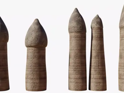 Fairy chimneys 3D model