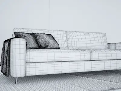 Sofa set - Interior Furniture 04 3D model