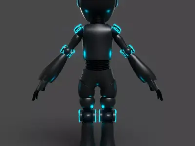 Male Robot Character 3D model