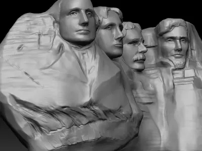 Mount Rushmore Zbrush 3D model