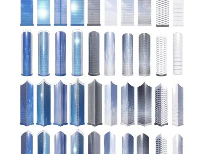 Parametric Building Collection 1ABCD 2Advanced 3D model