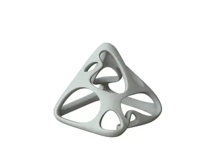 SciFi Cube Object No 57742 Low Poly Shape Low-poly 3D model