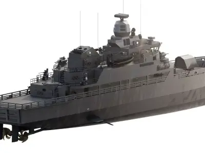 GREEK NAVY GUARD PATROL BOAT 3D model