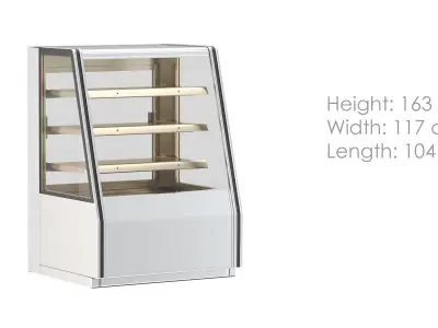 Refrigerated High Bakery Display Case 3D model