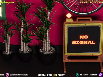 Futuristic Sci-Fi Restaurant - Multi Part - 3D Printing 3D print model