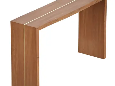 Montana 50x14 Live Edge Console Table Crate and Barrel 3D model