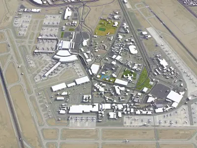 Cairo - Airport - CAI Low-poly 3D model