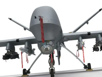  MQ-9 Reaper (Military Aircraft Drone) 