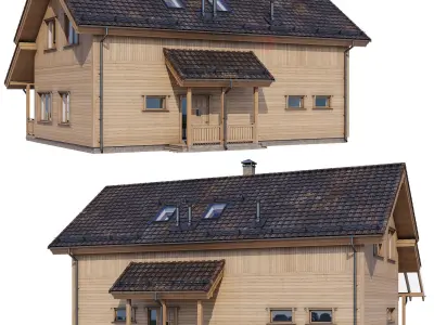 Modern house v53 3D model