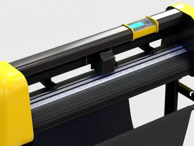 Plotter with Stand 3D model