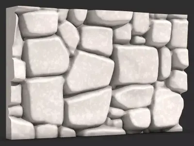 Architectural Rubble Stone Wall 3D print model purchase