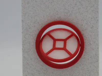 Functional Round window style 4 multi-color  3D print model