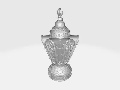 Elegant Ramadan Lantern Intricate Islamic Fanous Home Decor 3D print model