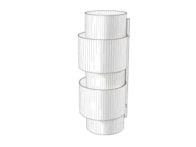 Ring Wall Lamp Free 3D model