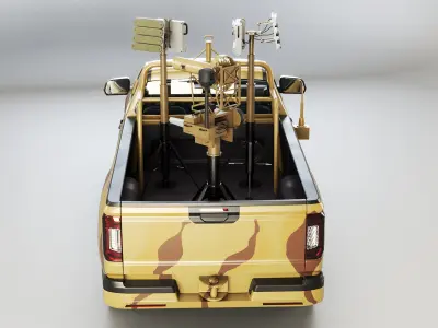  Anti Drone Pickup Truck Desert Camo 