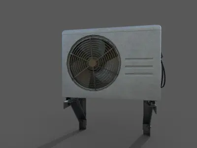 Air Conditioner Low-poly 3D model Low-poly 3D model