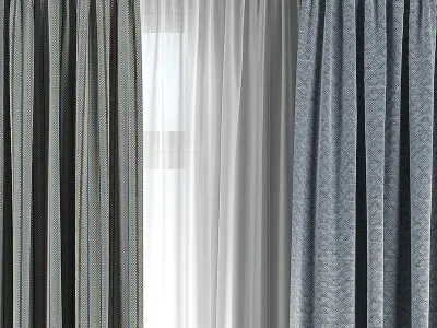 Curtain Set 130 3D model