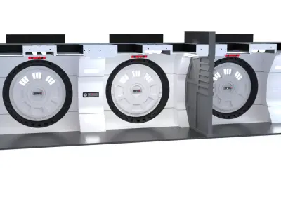 The Mandalorian - Rebel Prison Ship 4 - Cell Hallway 1-18 scale 3D print model