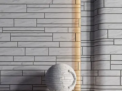 H84 Slate Stone - PBR - 4K - Seamless Low-poly 3D model