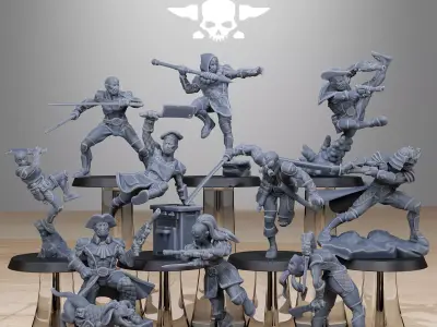 GrimCorp Jesters 3D print model