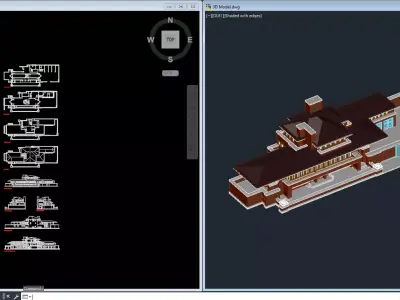 Robbie House - Frank Lloyd Wright 3D model