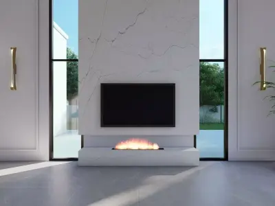 Allura Living Room Interior Design 3D model