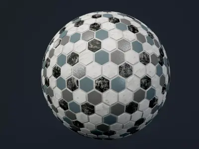 Marble Tile Seamless PBR Texture Texture