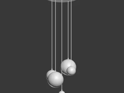 Magic Cluster Pendant light 3D model