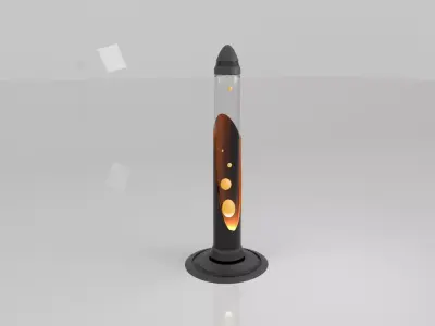 LAVALAMP rocket launcher Low-poly 3D model