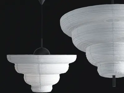 Pendant Kyoto 60 White 3D model