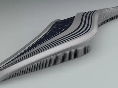 Futuristic building architectural building 3D model