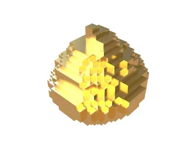 Pixel Pile of Poo v1 005 Low-poly 3D model