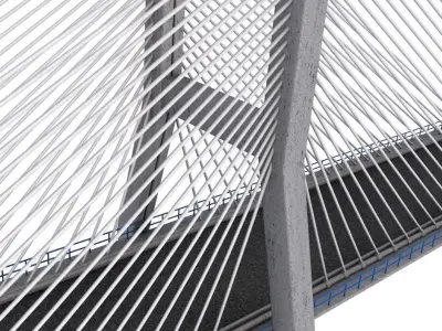 Nanpu Bridge 3D model